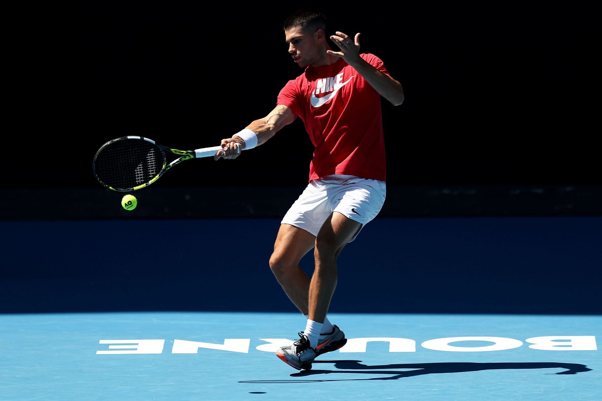 Carlos Alcaraz at the 2025 Australian Open Previews - Source: Getty