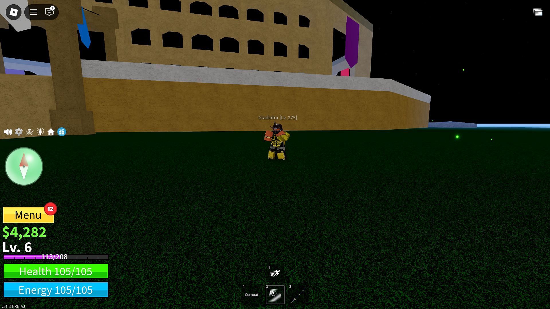 Gladiator mob in the Colosseum area (Image via Roblox)