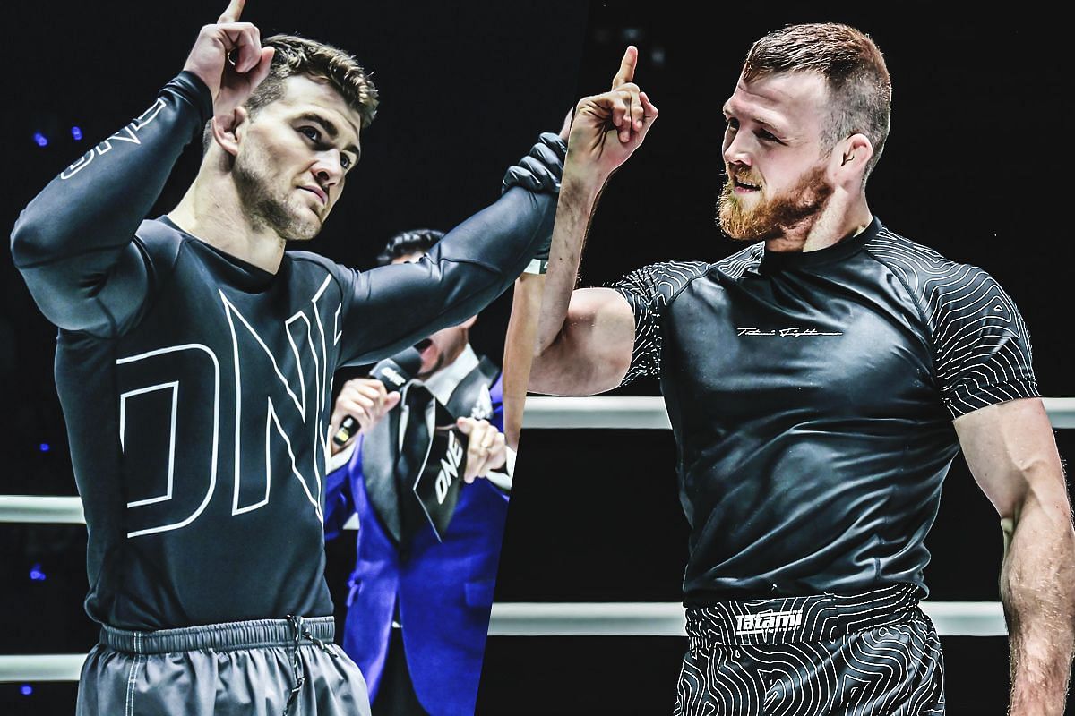 Dante Leon (Left) faces Tommy Langaker (Right) at Lumpinee