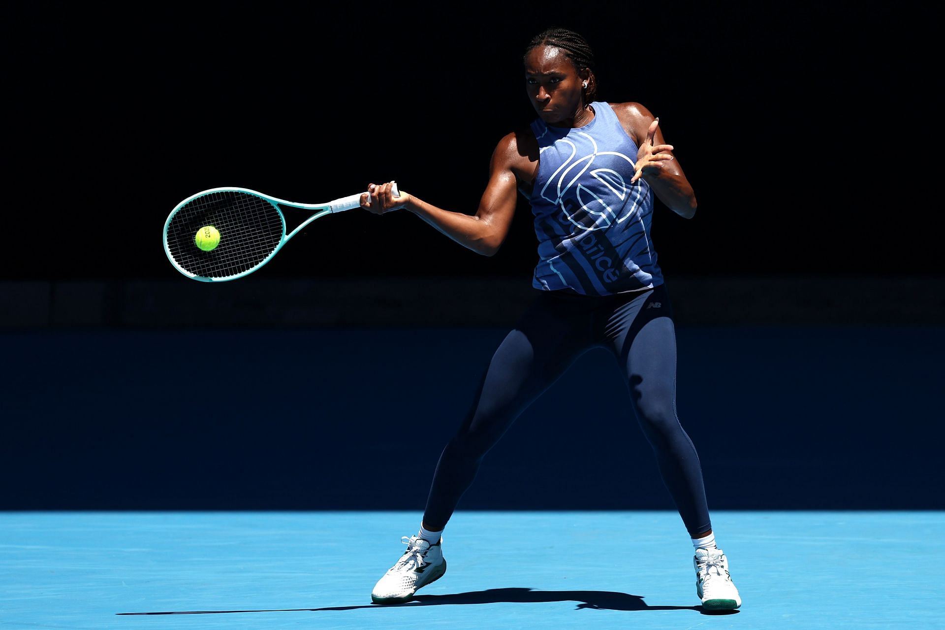 Coco Gauff training ahead of the 2025 Australian Open - Source: Getty