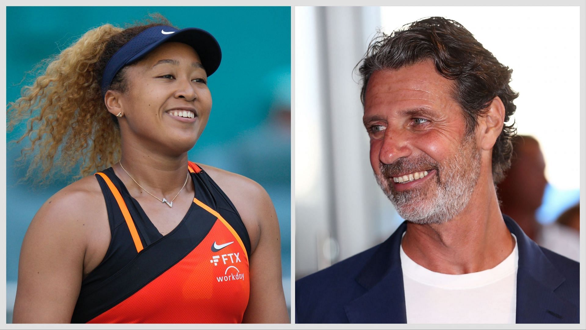 Naomi Osaka is being coached by Patrick Mouratoglou at the Australian Open 2025. (Photos: Getty)