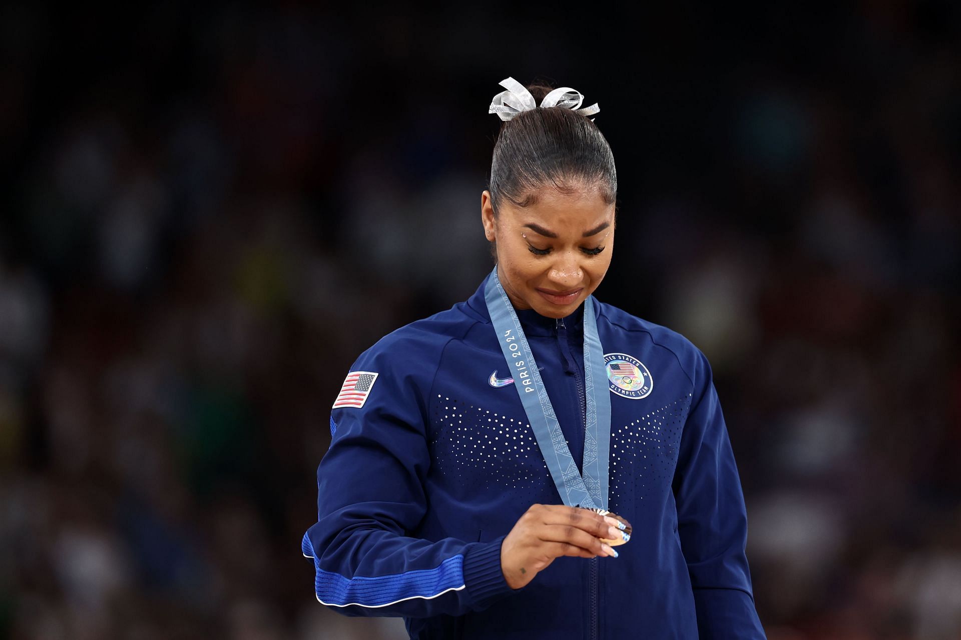 Jordan Chiles of Team at the Olympic Games 2024 in Paris, France. (Photo by Getty Images)