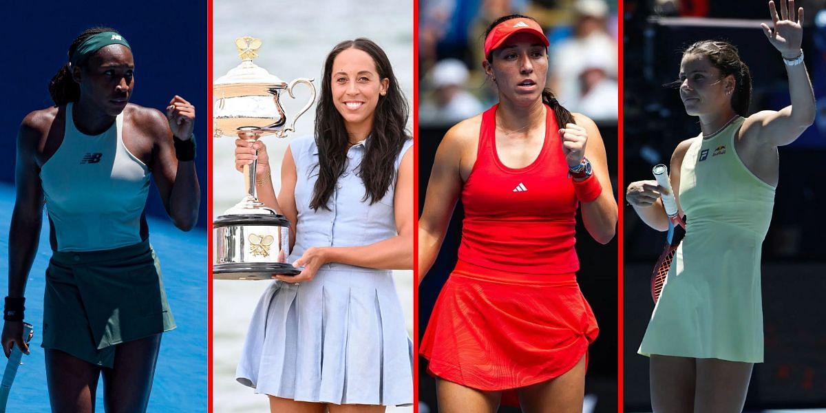 (L-R) Coco Gauff, Madison Keys, Jessica Pegula, and Emma Navarro (Images: Getty)