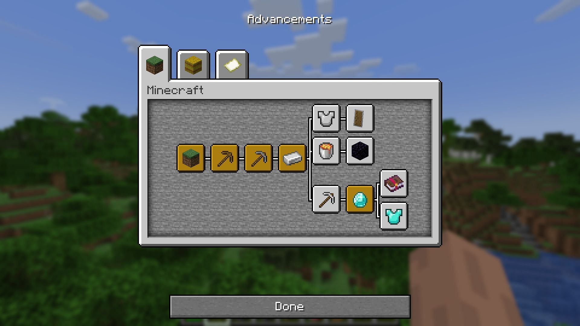 Players can only complete achievements if they explore Minecraft (Image via Mojang Studios)