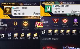 Kill2Head vs Mr Nefgamer: किसके Free Fire MAX में बेहतर स्टैट्स हैं?