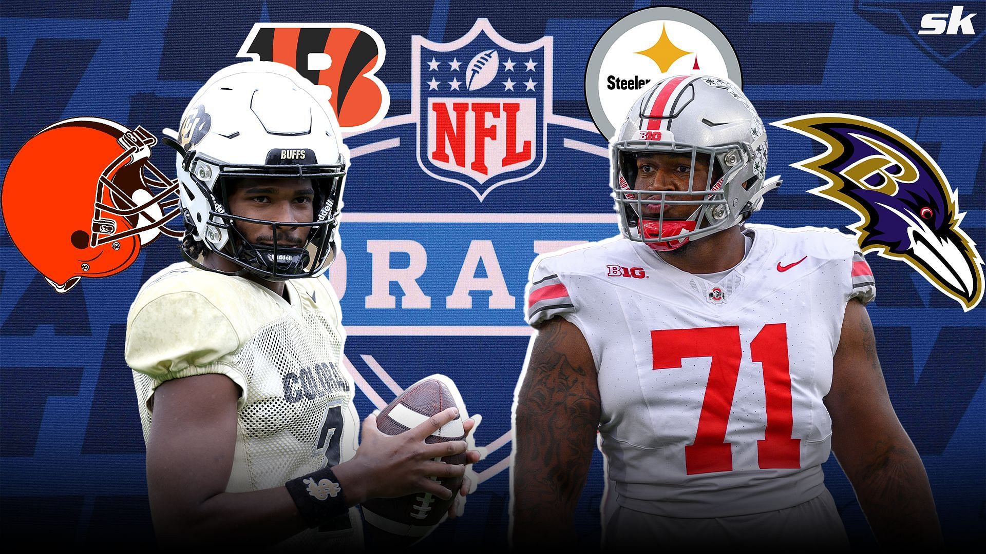 AFC North Mock Draft: Shedeur Sanders backs up $230,000,000 QB in Cleveland, Ravens bolster offense with college star tackle