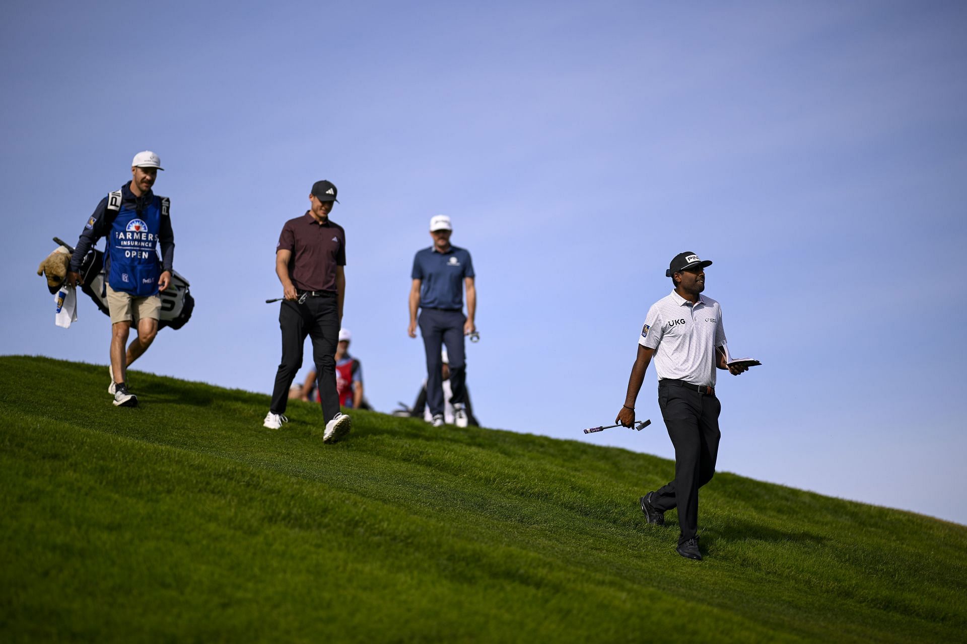 Ludvig Aberg and Sahith Theegala at the Farmers Insurance Open 2025 (Source: Getty)