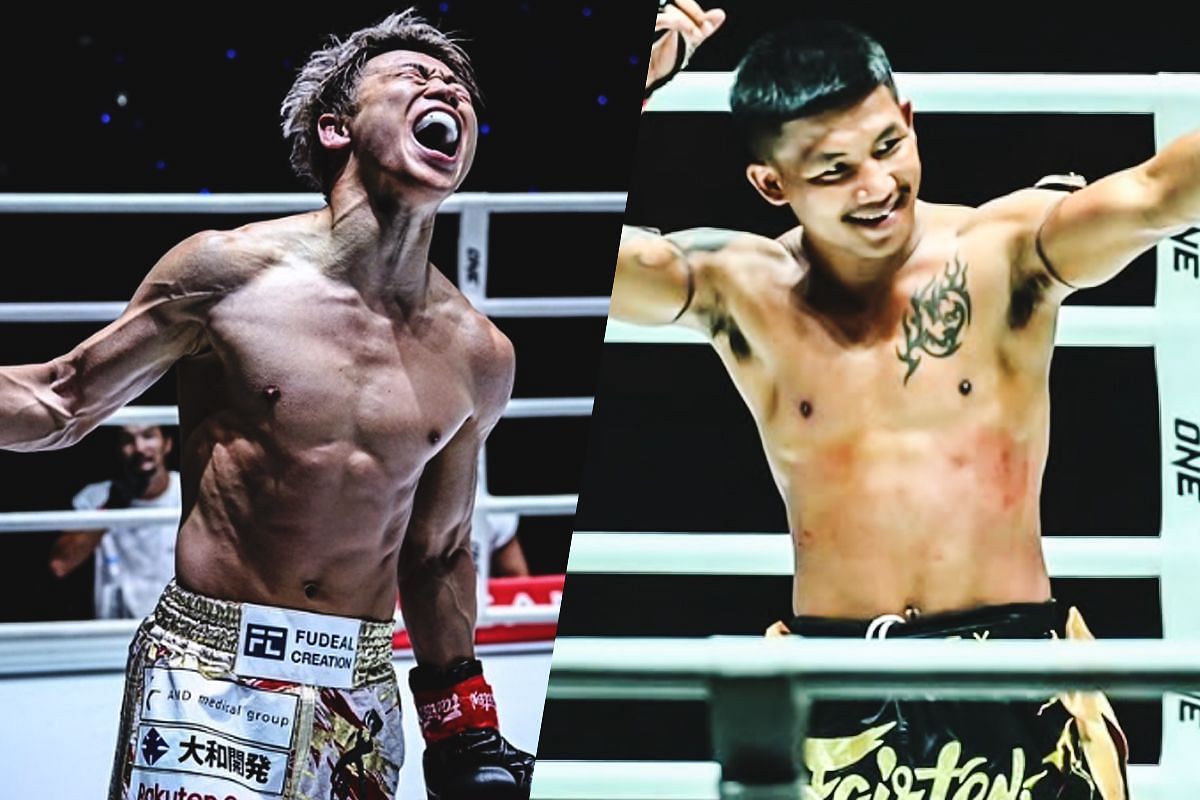 Takeru (left) and Rodtang (right). [Photos from ONE Championship]