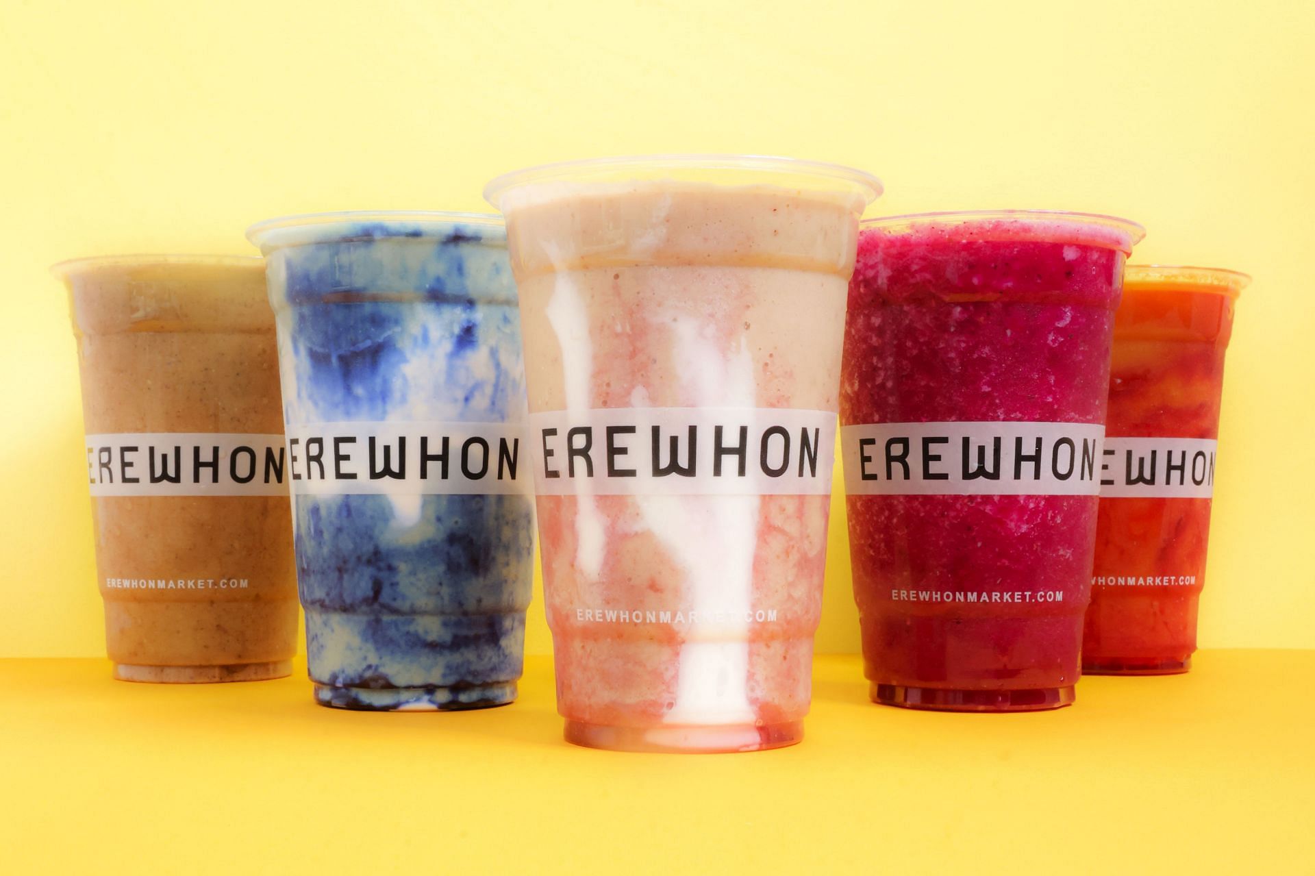 Erewhon offers a wide range of flavored smoothies. Source: Getty