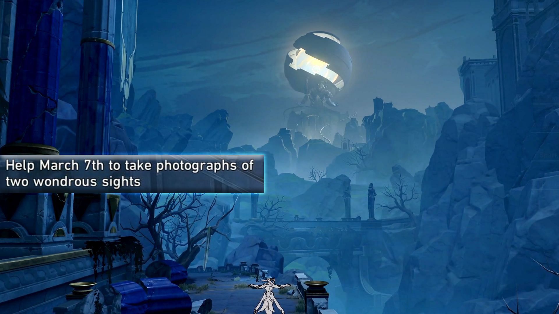 Guide on helping March 7th take two photographs in Amphoreus (Image via HoYoverse)