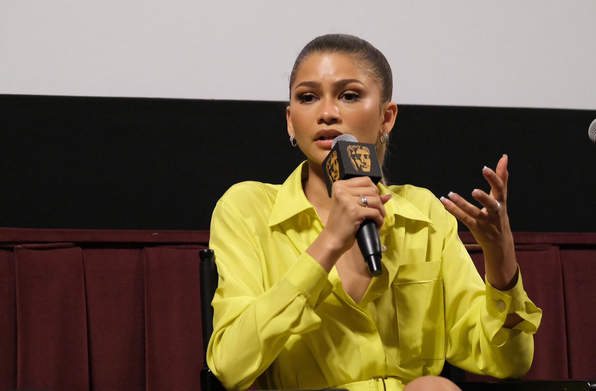 Zendaya at an event for the Challengers movie (Image via Getty)