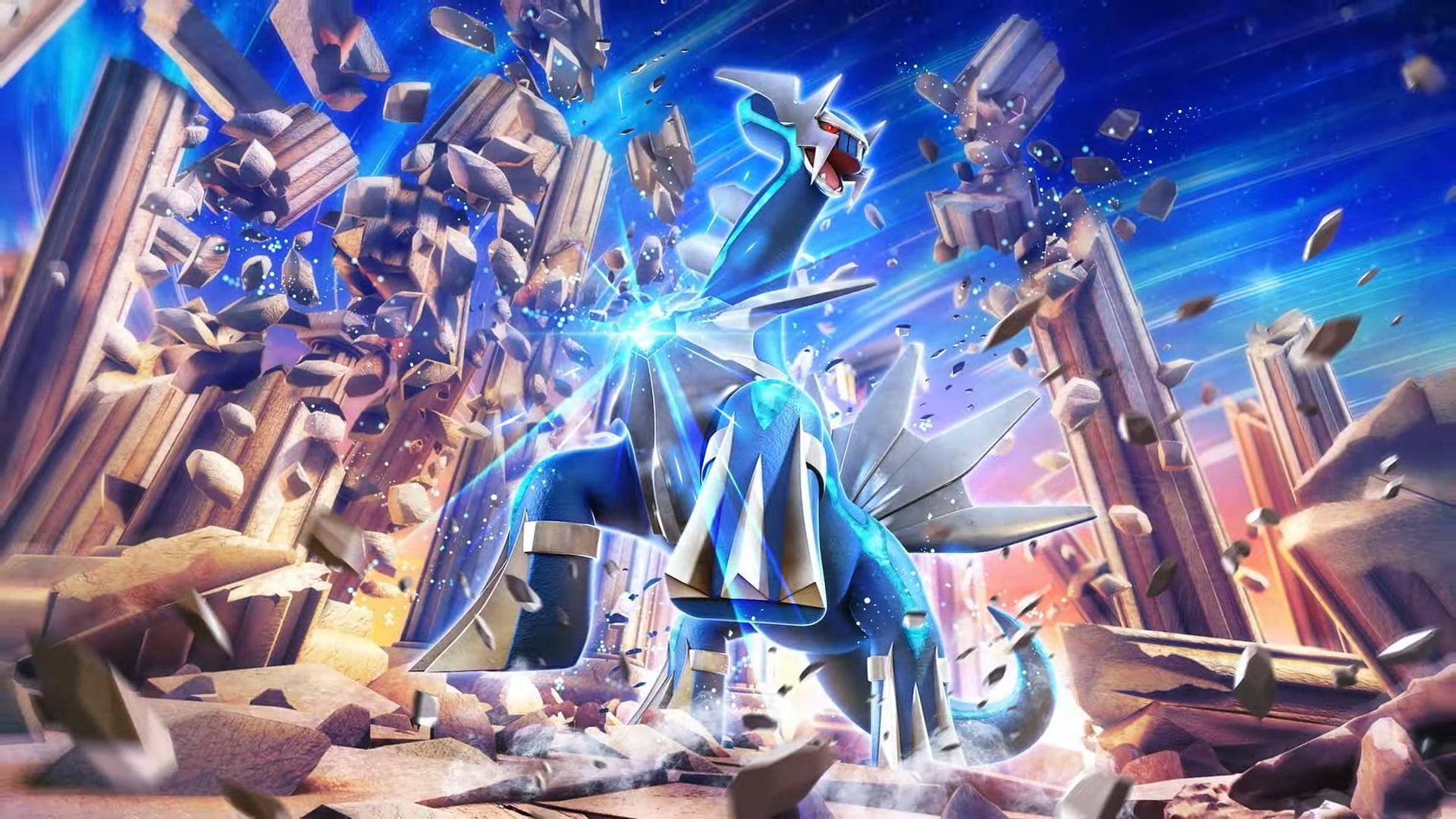 Dialga as seen in the announcement video (Image via The Pokemon Company)