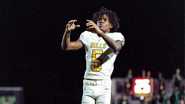 Miami Northwestern standout receiver Calvin Russell (Photo from @14gump/ IG)