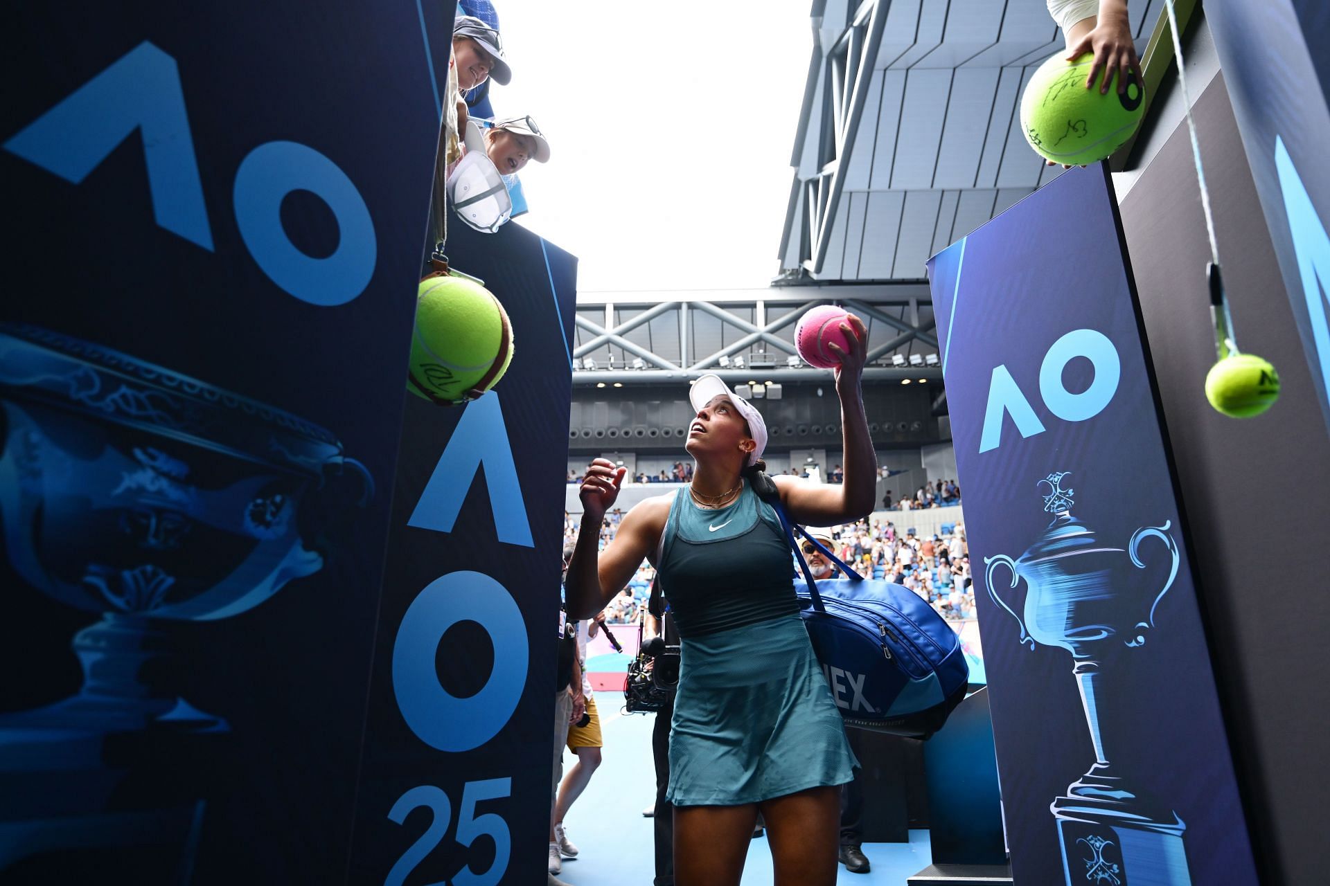 In Picture: Madison Keys after winning her fourth-round encounter at the 2025 Australian Open. (Source: Getty)