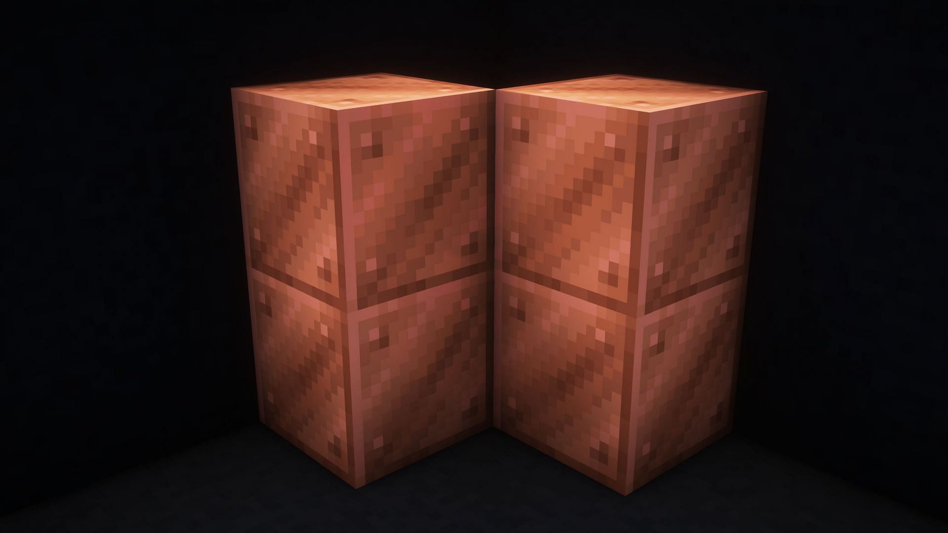 Copper blocks have a unique time-based color-shifting feature (Image via Mojang Studios)