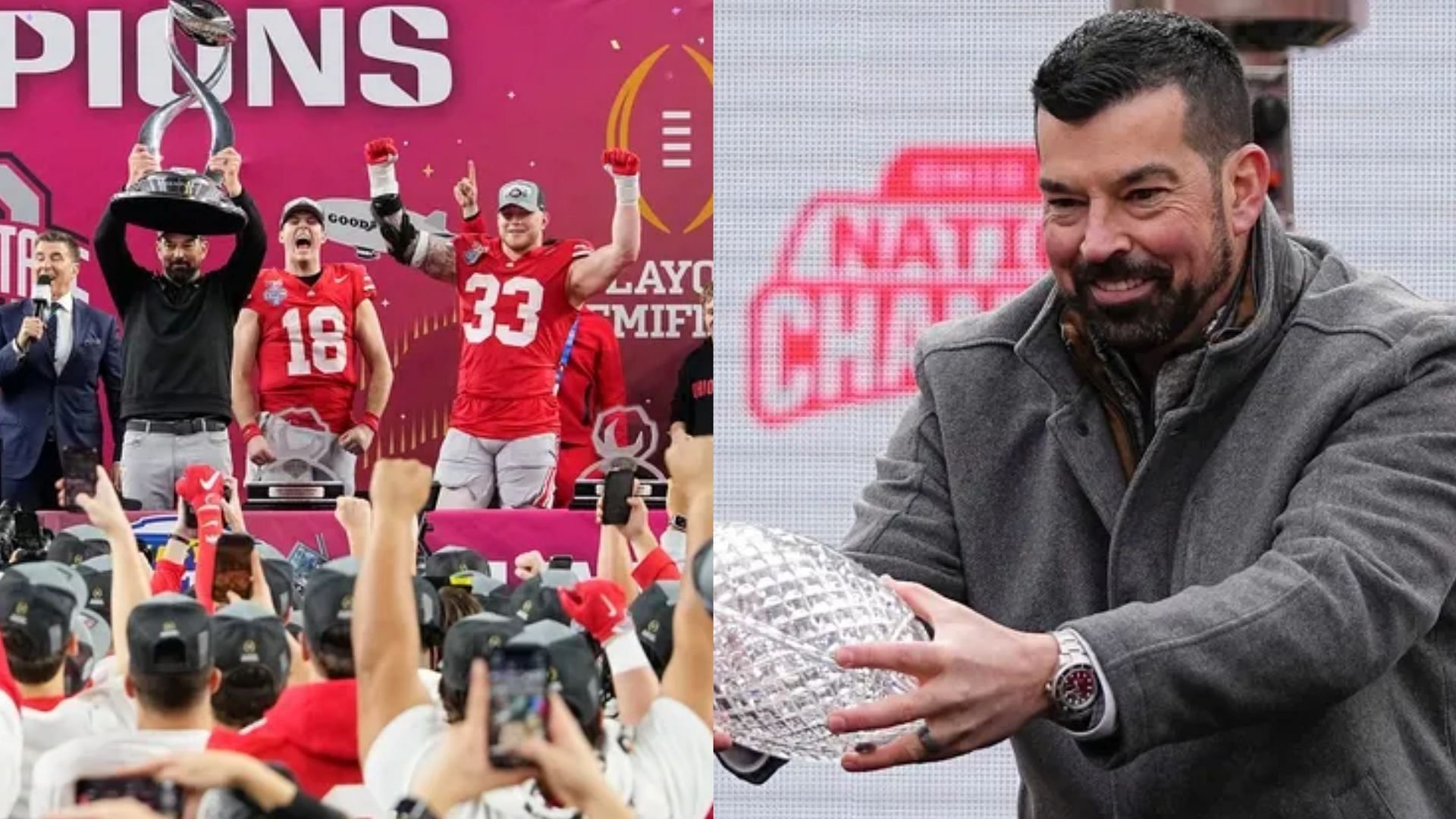 Coach Ryan Day and his Ohio State team 