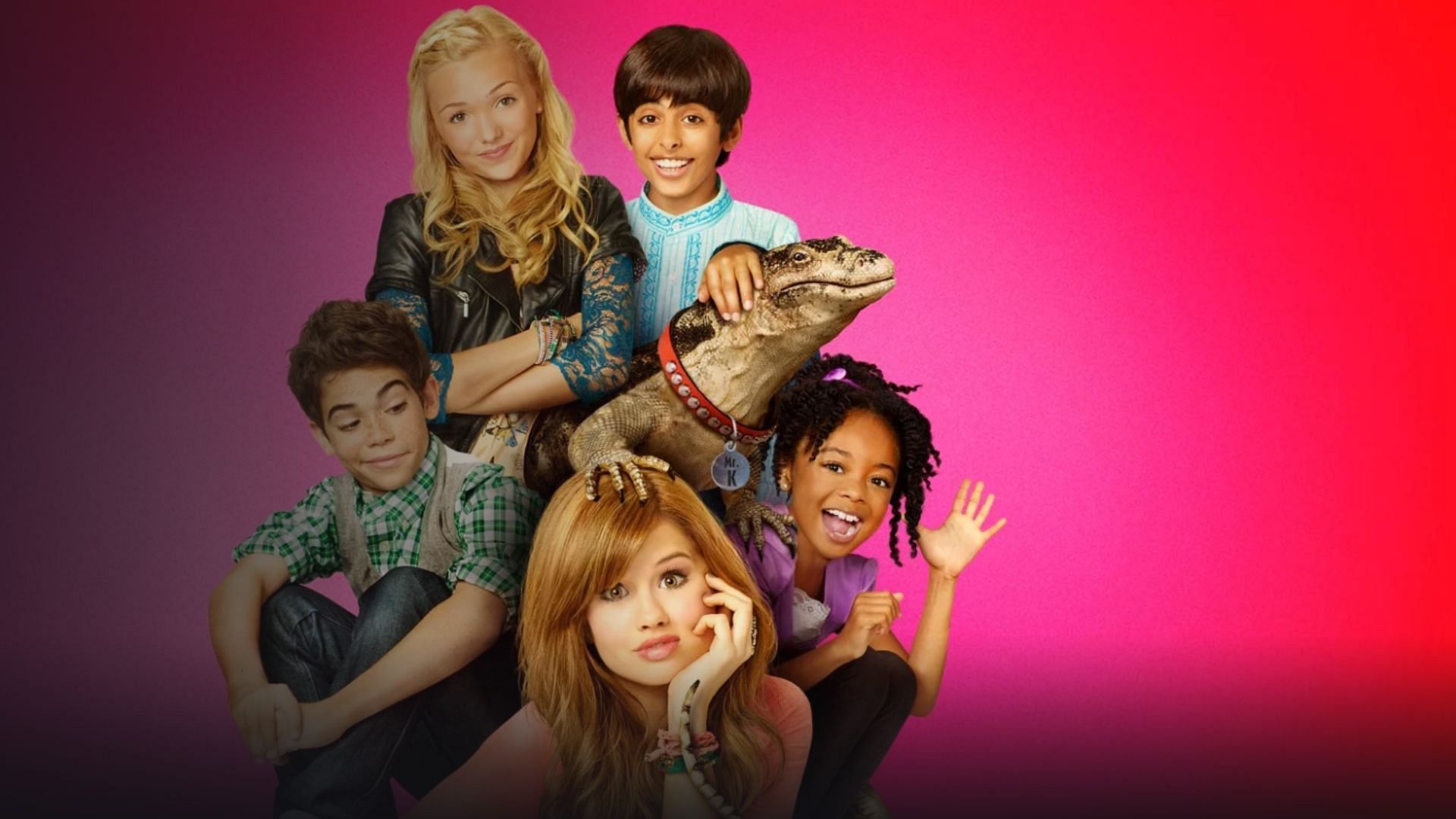 A poster from Jessie featuring Josie Totah and Karan Brar (Image via Disney+)