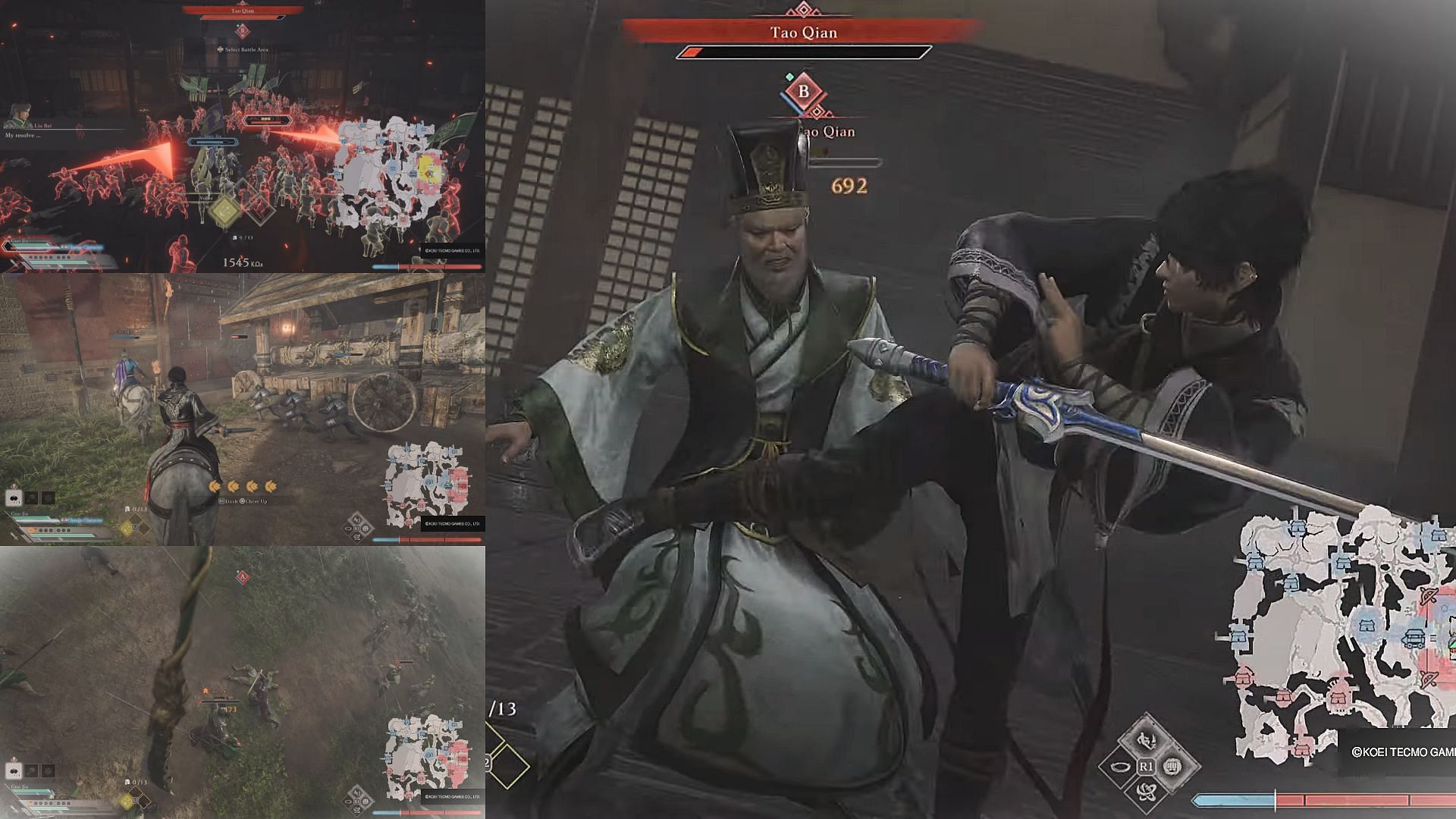 The final rounds of Battle of Xu Province in Dynasty Warriors Origins (Image via Koei Tecmo)