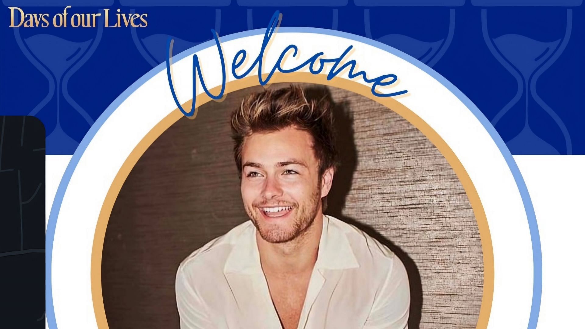 The Days of Our Lives social media handles welcome post for Peyton Meyer as Doug III Williams (Image via @dayspeacock / Instagram)