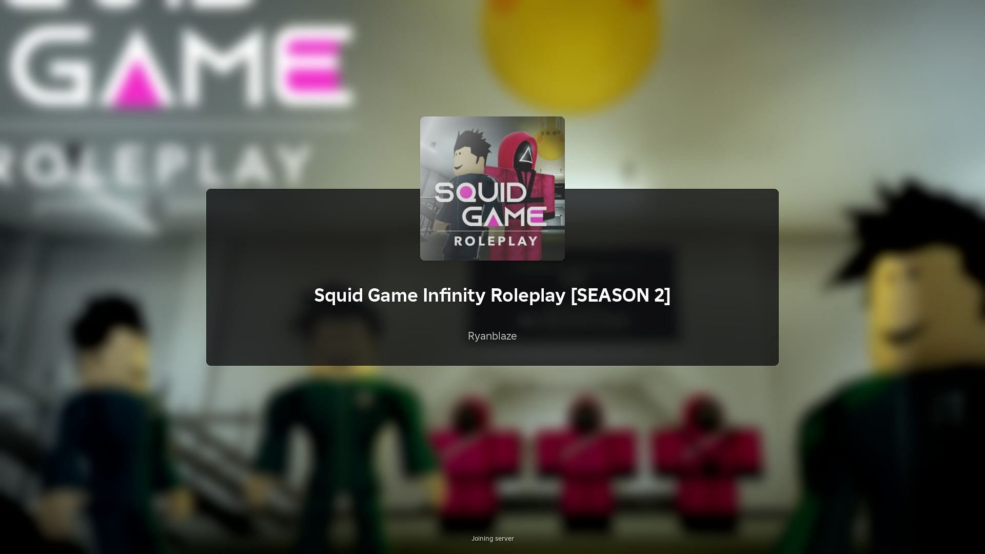 Roblox Squid Game Infinity Roleplay