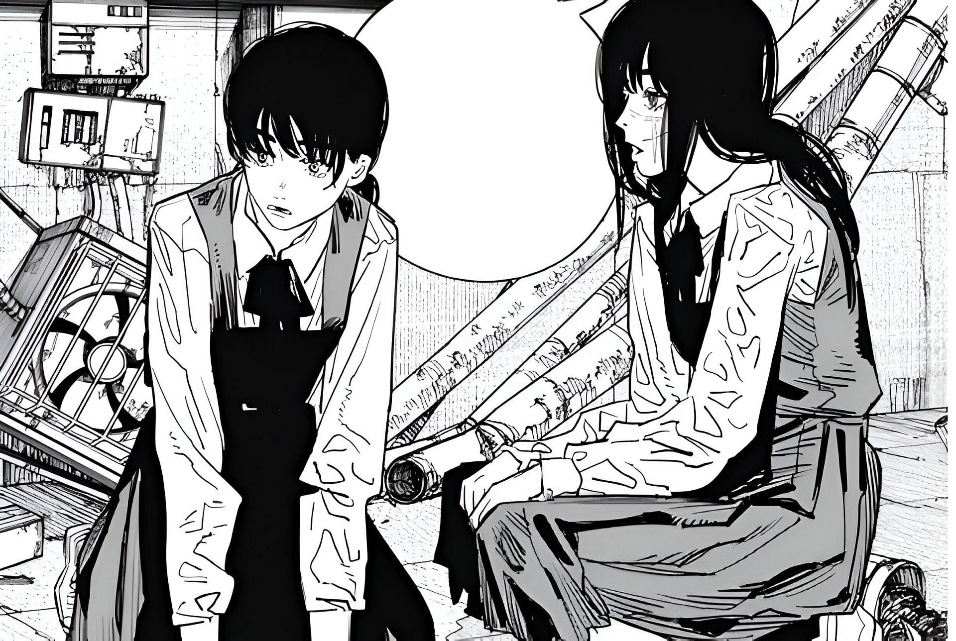 Asa Mitaka and Yoru as seen in the manga (Image via Tatsuki Fujimoto)