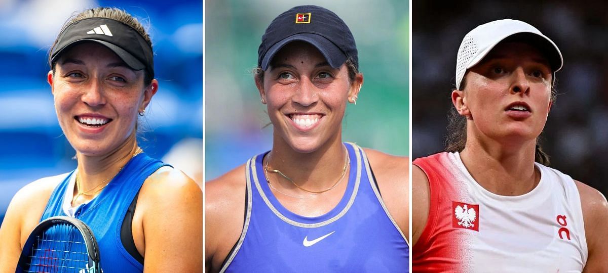 (Left to Right) Jessica Pegula, Madison Keys, Iga Swiatek [Image source: Getty]