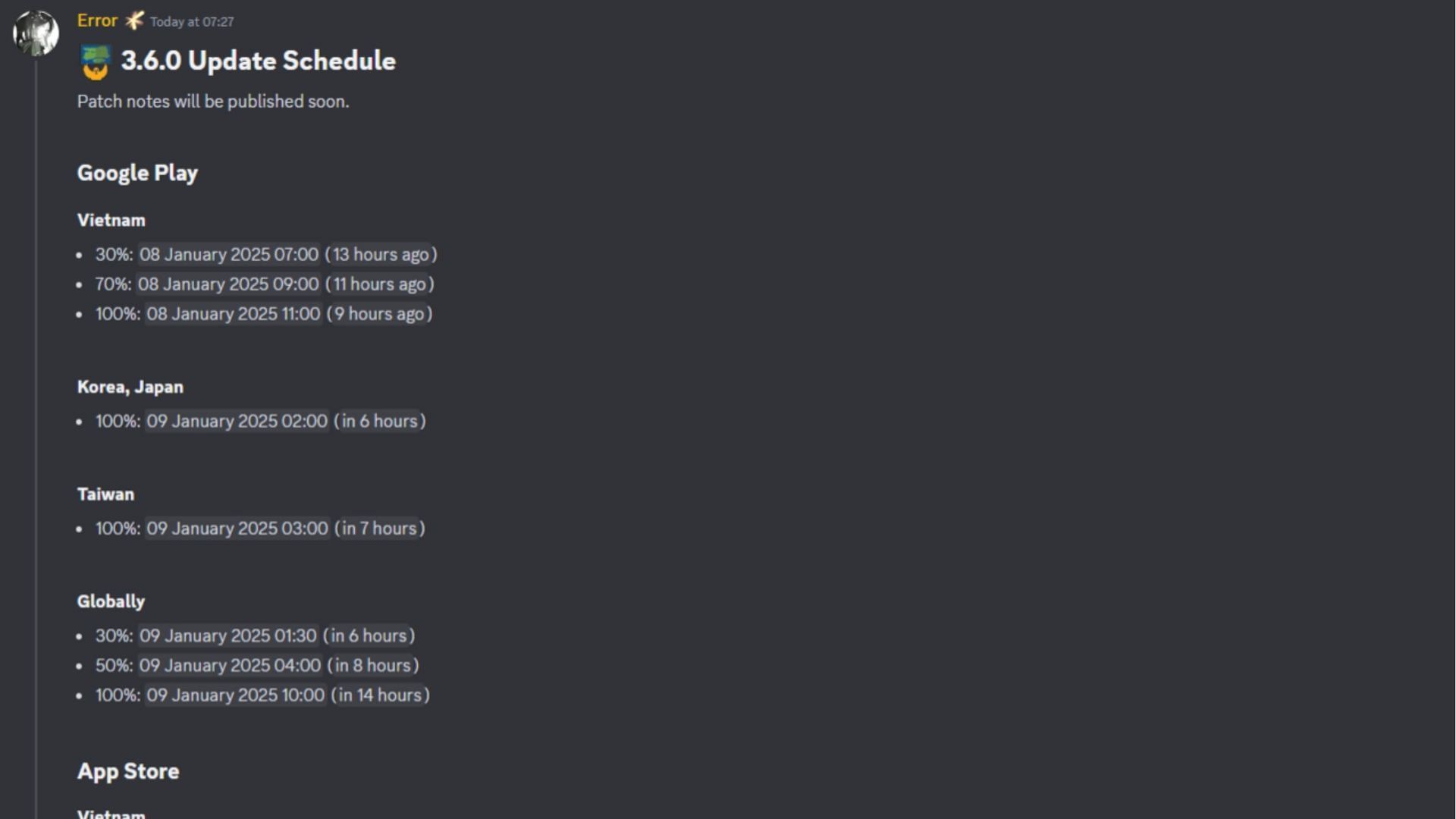 PUBG Mobile 3.6 update release date and timings for Android devices (Image via Discord/PUBG Mobile)