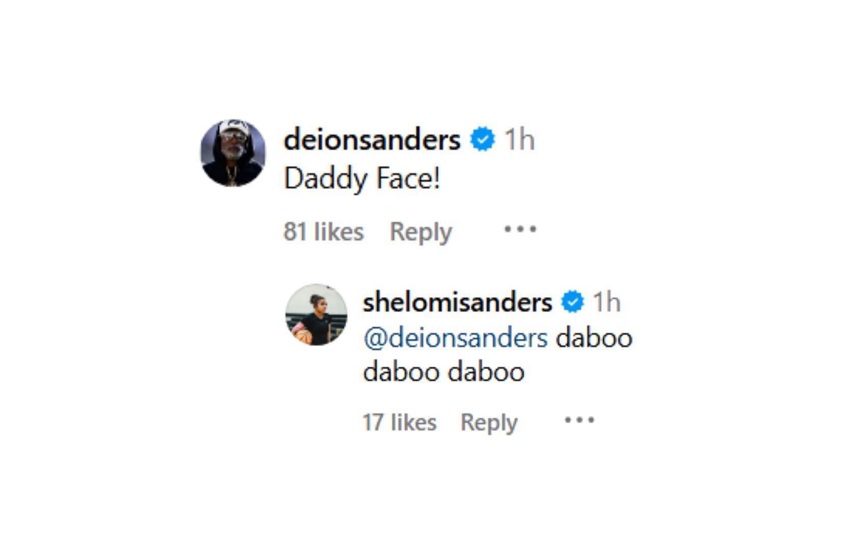 Deion Sanders&#039; comment on daughter&#039;s collaboration with Savage X Fenty by Rihanna (Instagram/@shelomisanders)