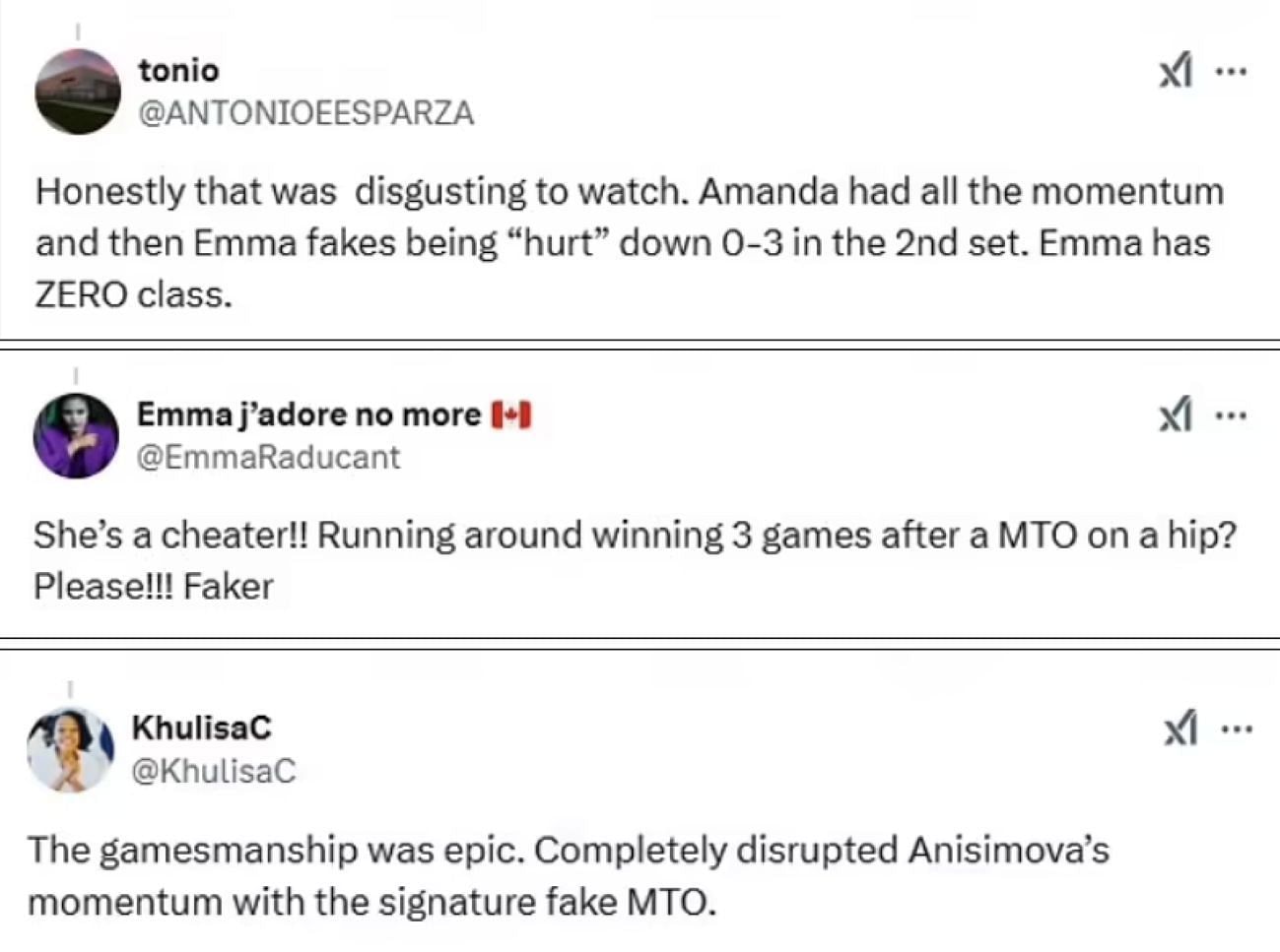 Social Media Responses to Anisimova v Raducanu