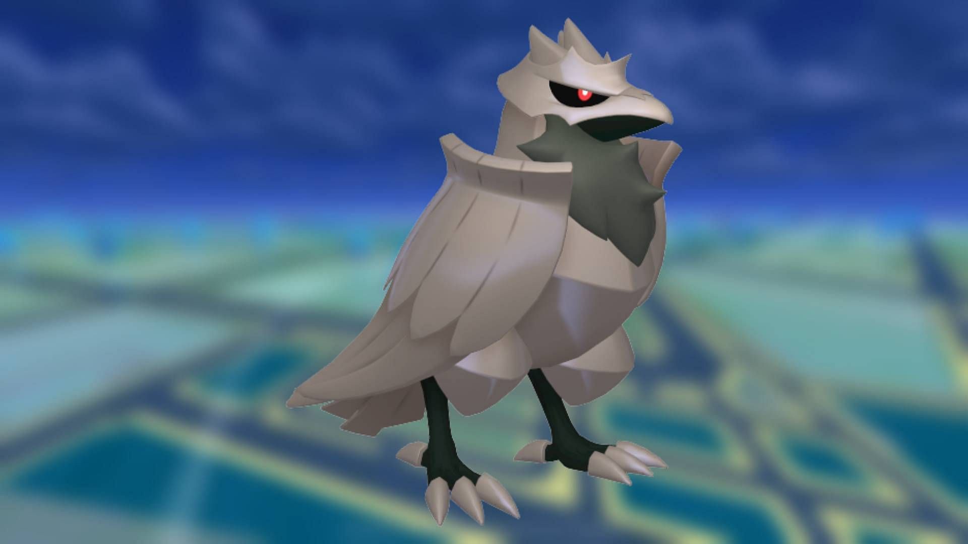 Shiny Corviknight may come to Pokemon GO on a couple of different occasions (Image via Niantic)