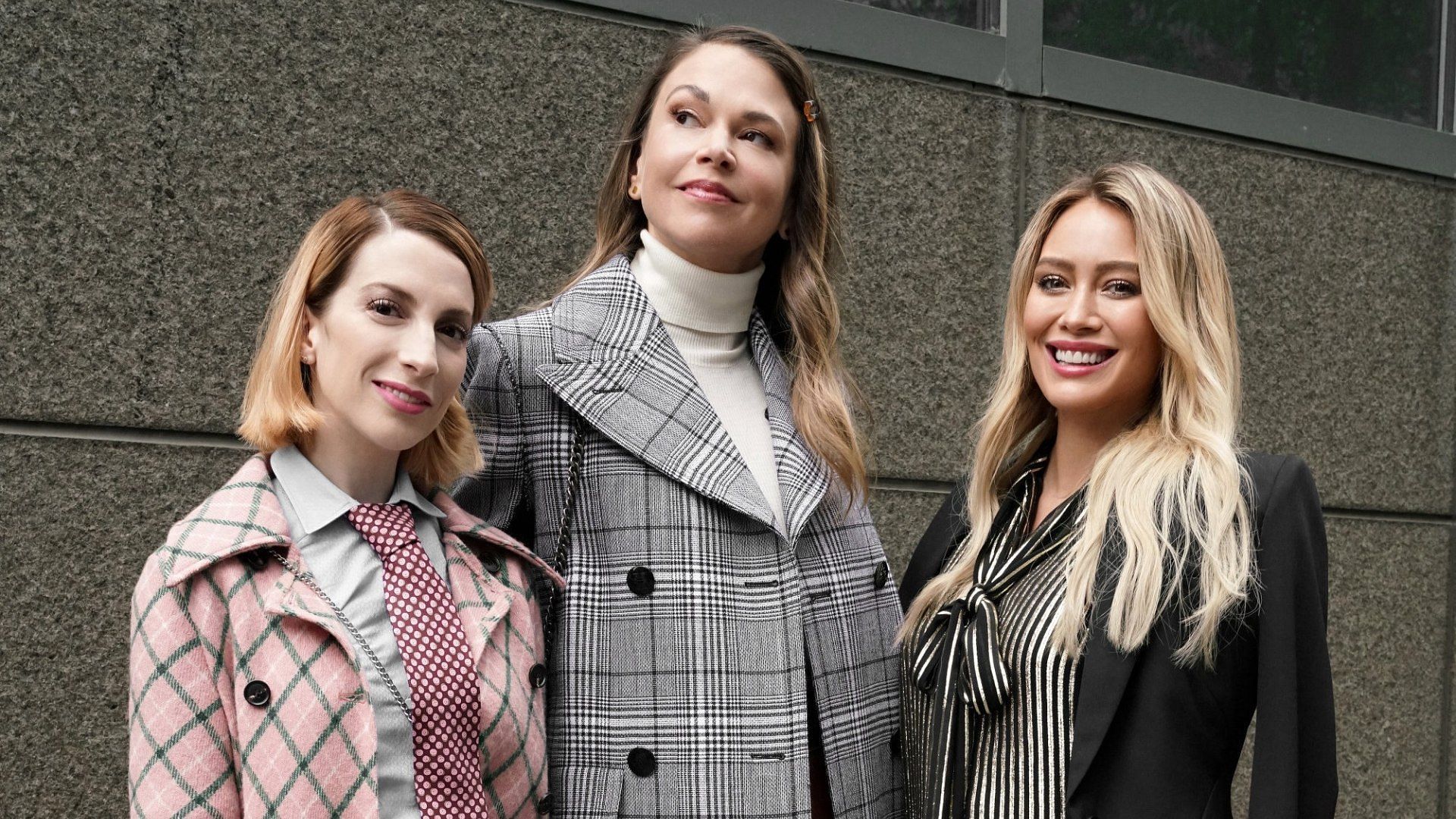 Molly Bernard, Sutton Foster, and Hilary Duff as seen in the comedy series Younger (Image via Facebook/@Younger)