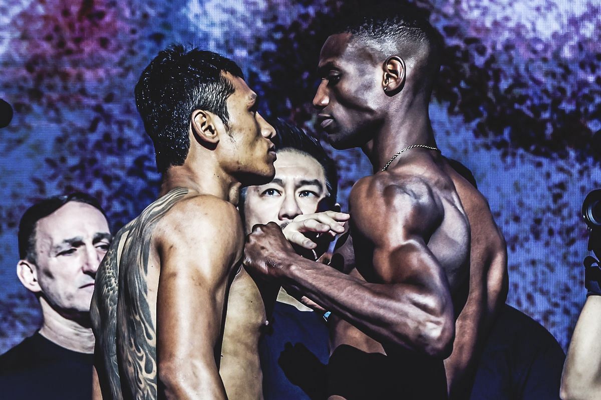 Jo Nattawut and Bampara Kouyate face-off | Image credit: ONE Championship