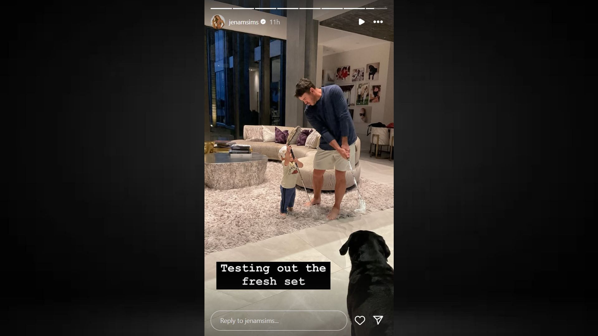 Brooks Koepka&#039;s wife Jena Sims Instagram Story