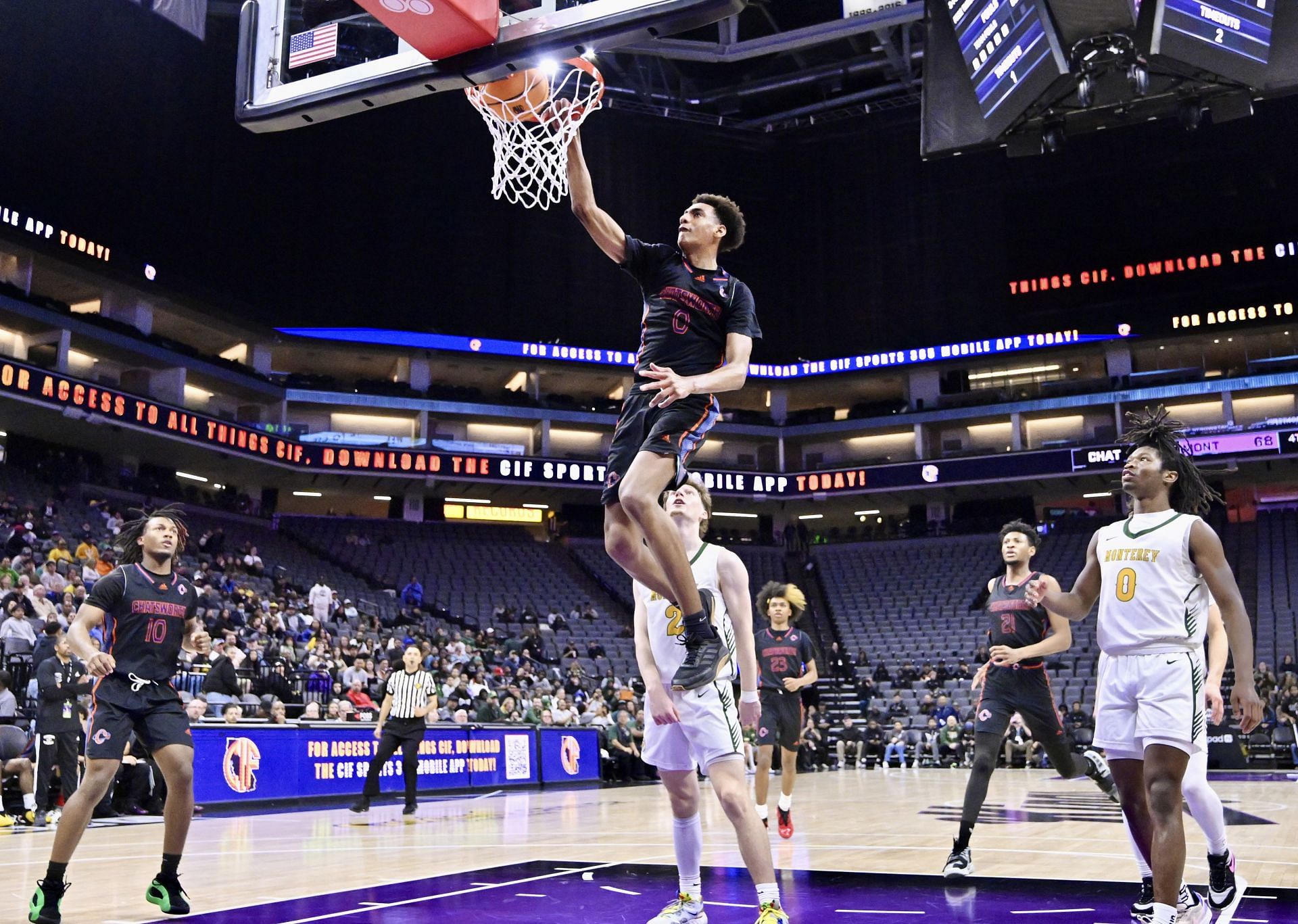 Day two CIF State basketball championship games at the Golden 1 Center in Sacramento. - Source: Getty