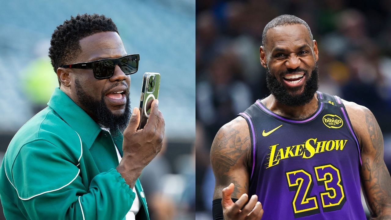 LeBron James gently roasts Kevin Hart looking ahead to NFL Divisional Round parlays