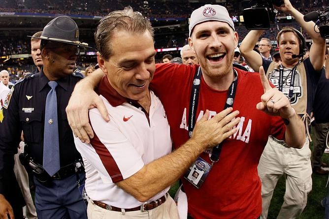 When $80M worth Nick Saban shared a story of teaching his son poise: “he said how many headsets did you bust”