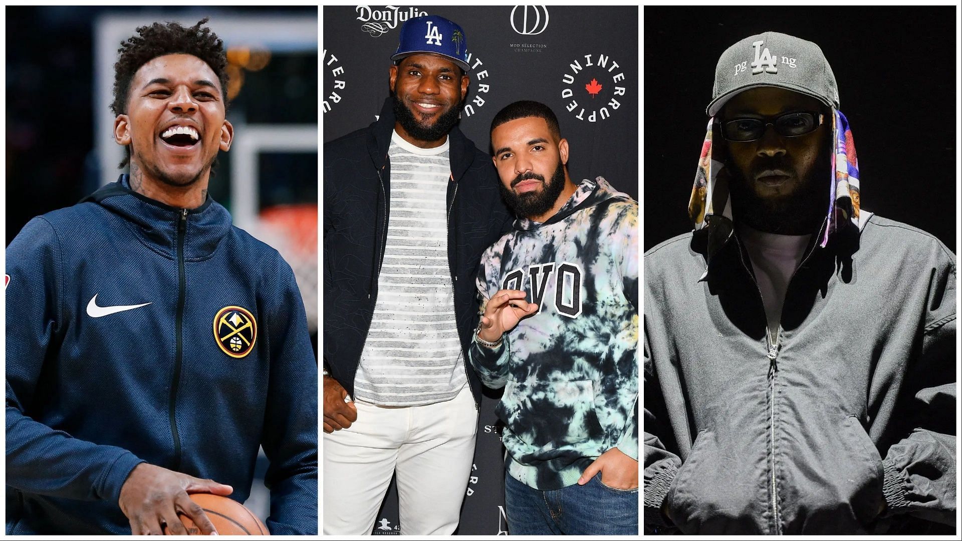 Nick Young stuns ex-Warriors guard by shading LeBron James for favoring Kendrick over Drake. (Photos: IMAGN and GETTY)