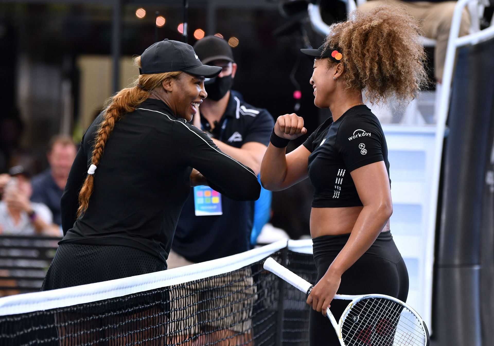 Serena Williams (L) and Naomi Osaka (Source: Getty)