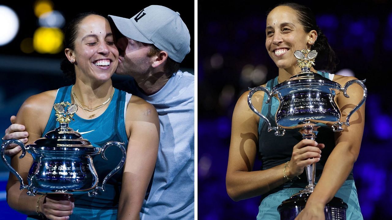 Madison Keys with her husband Bjorn Fratangelo