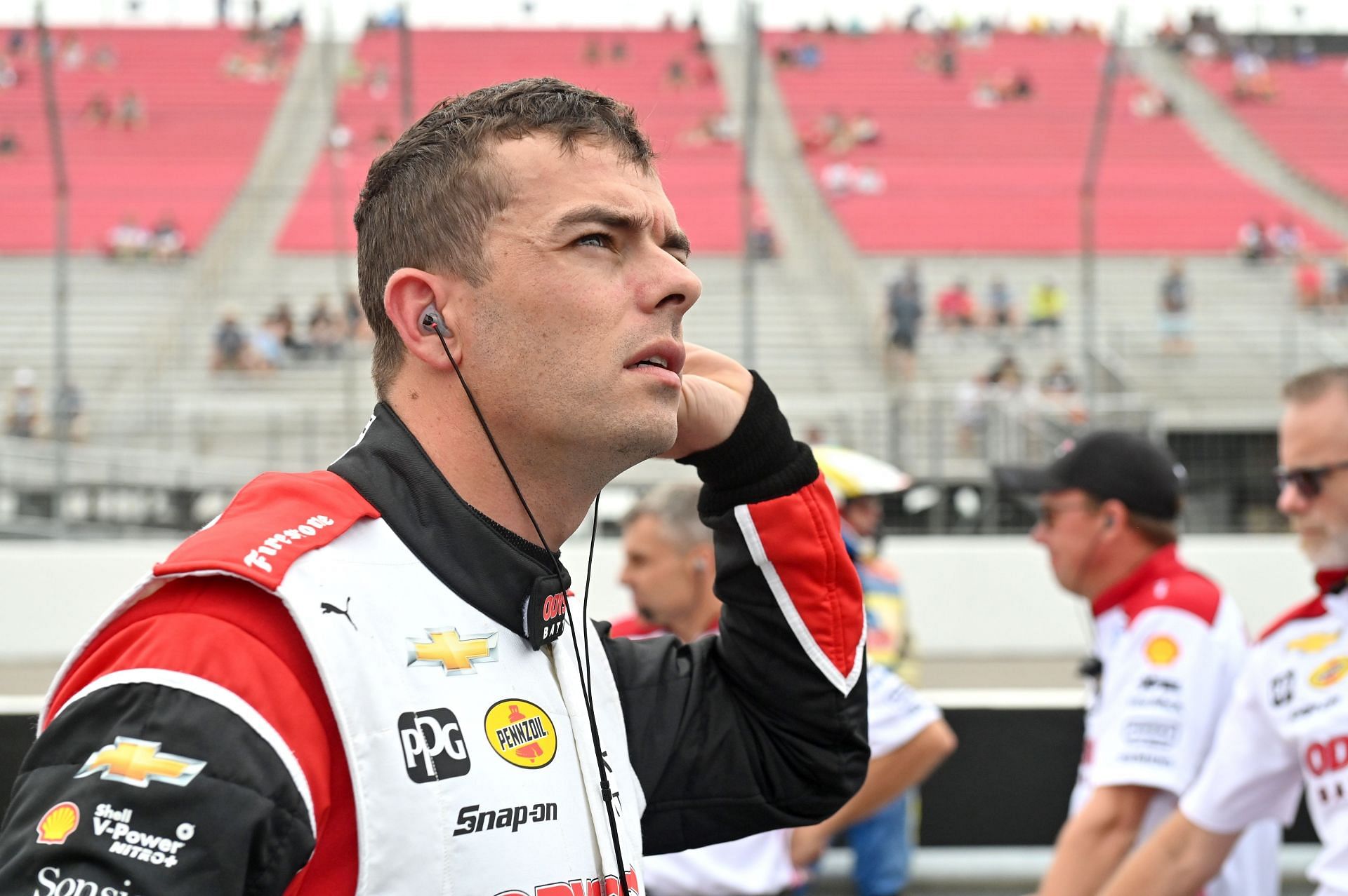 Scott McLaughlin at the INDYCAR Bommarito Automotive Group 500, Source: Getty