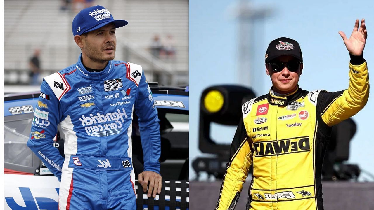 Left- Kyle Larson. Right- Christopher Bell