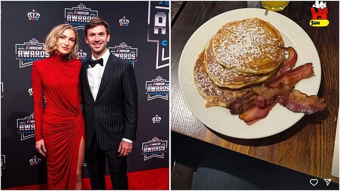 Daniel Suarez’s wife Julia Piquet enjoys pancake and bacon for cheat meal in latest IG update