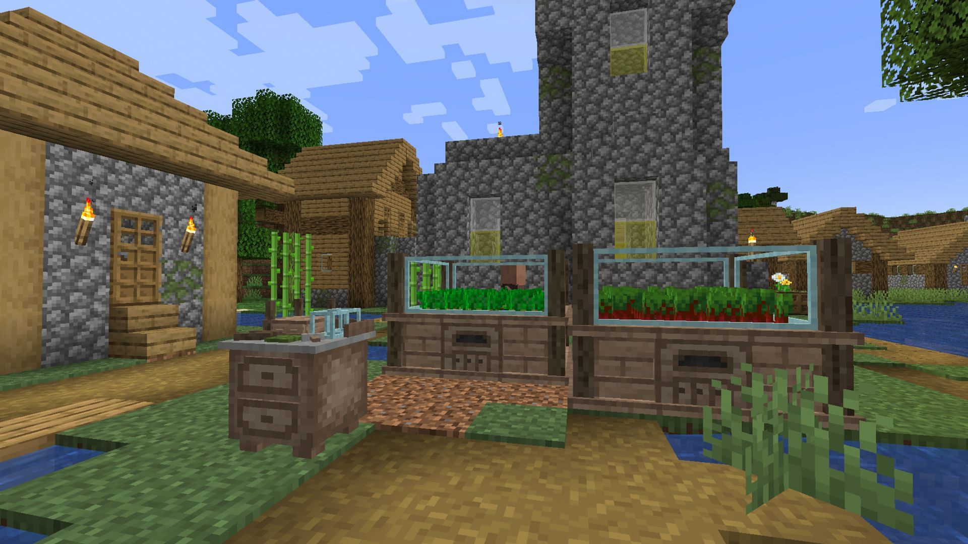 Multipart Machines: Farming is an easy way to turn Minecraft into a cozy farming sim (Image via Mojang Studios || Curseforge/@Grabolit)