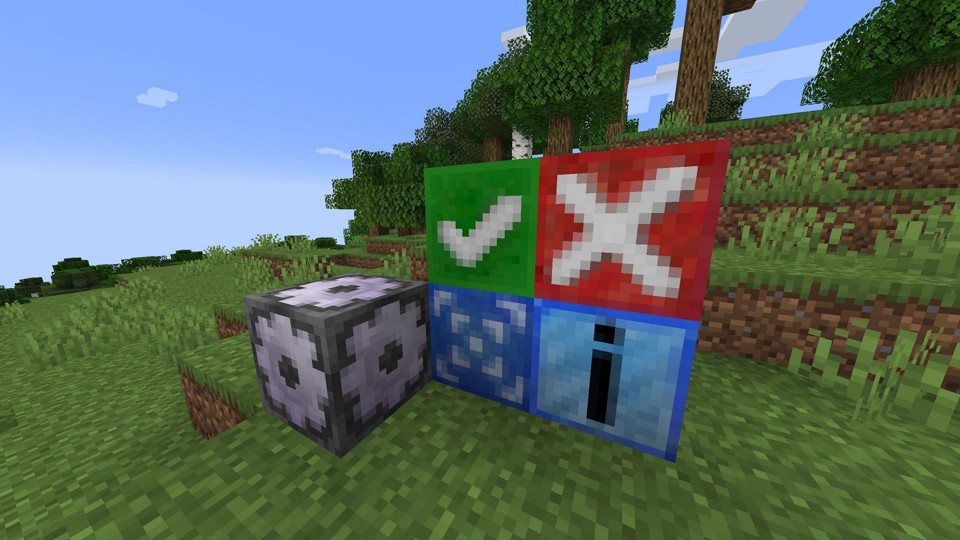 New test blocks were added to recent Minecraft snapshot 25w03a (Image via Mojang Studios)