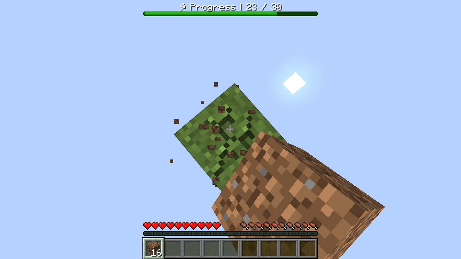 Mining a single block can get quite boring in OneBlock (Image via Mojang Studios)