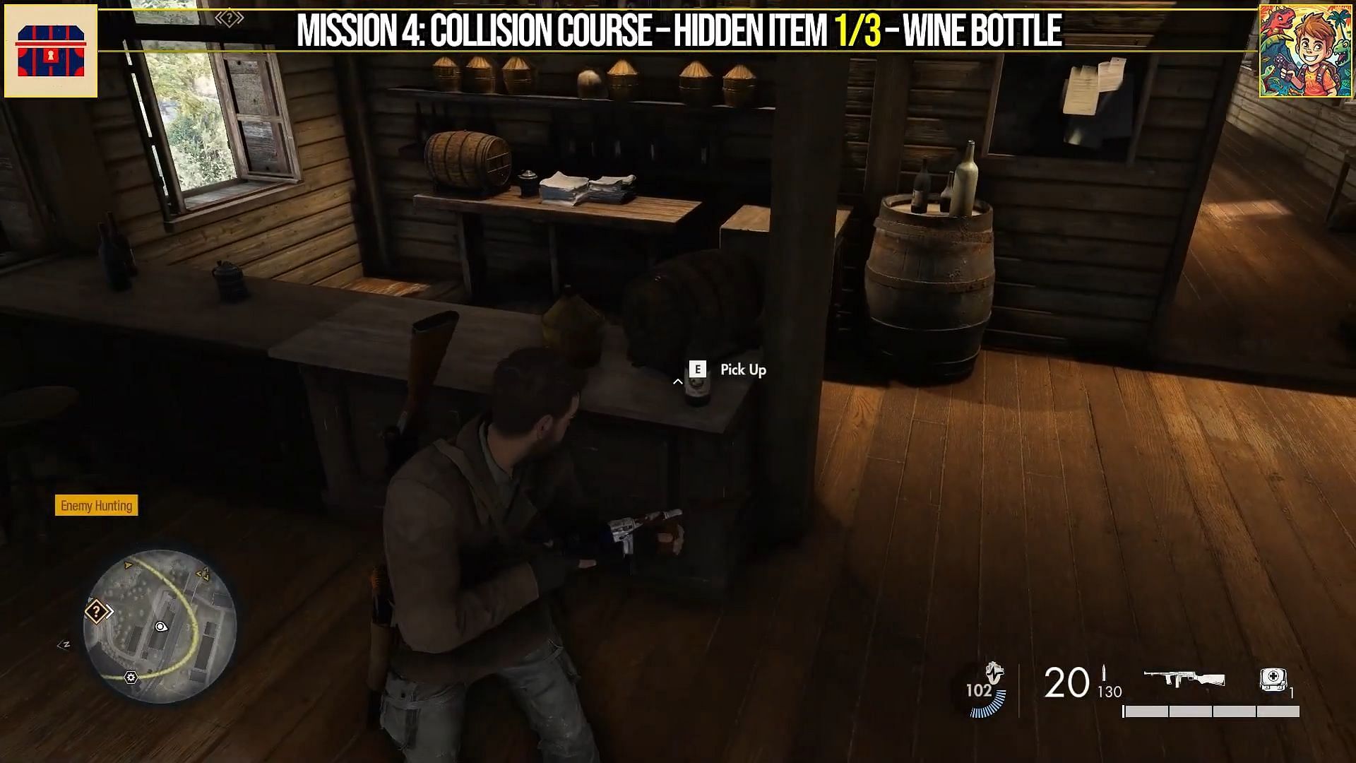 Wine bottle location (Image via YT@Game Guides Channel/Rebellion)