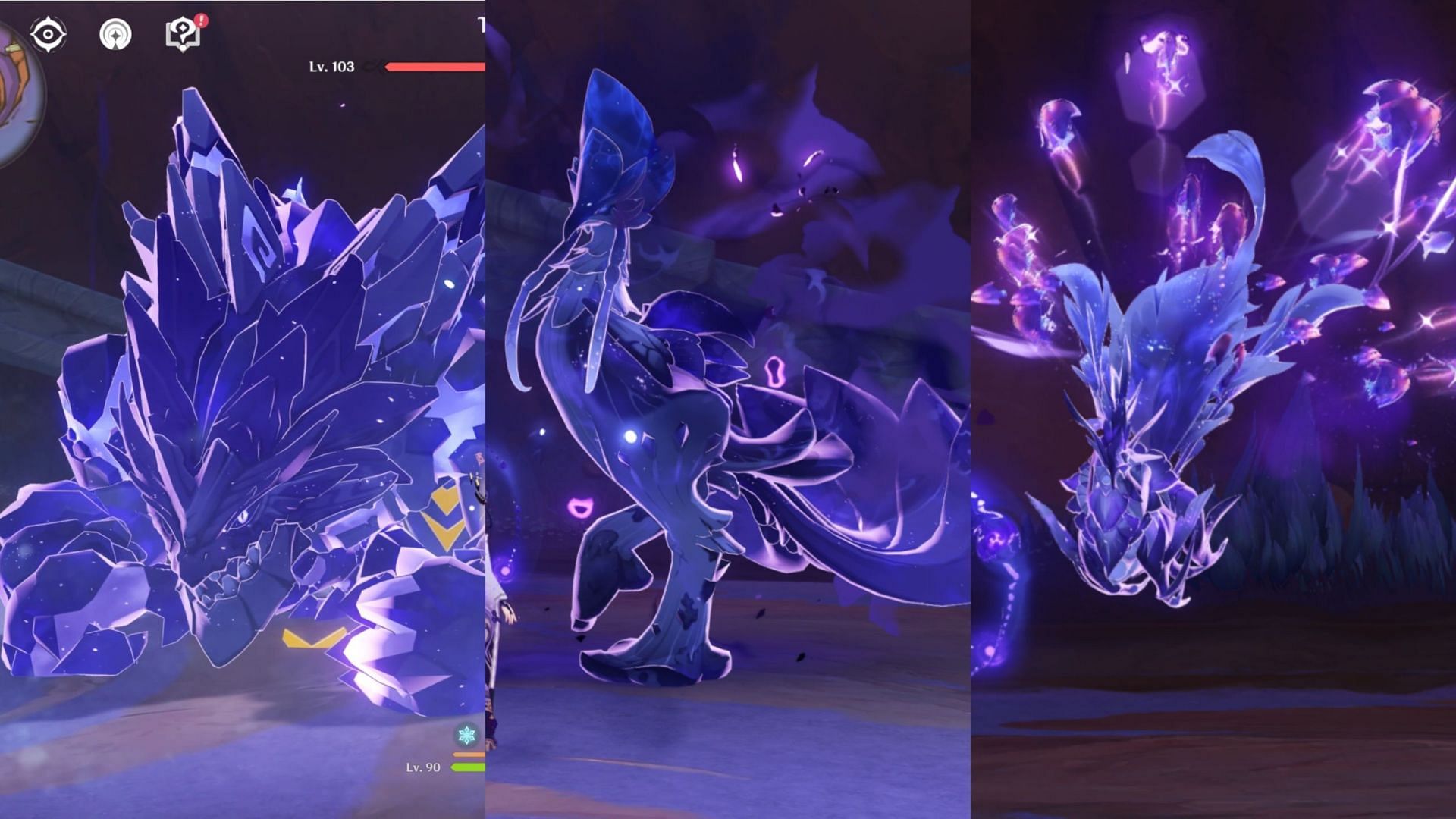 Defeat the boss while it is replicating these three enemies (Image via HoYoverse)