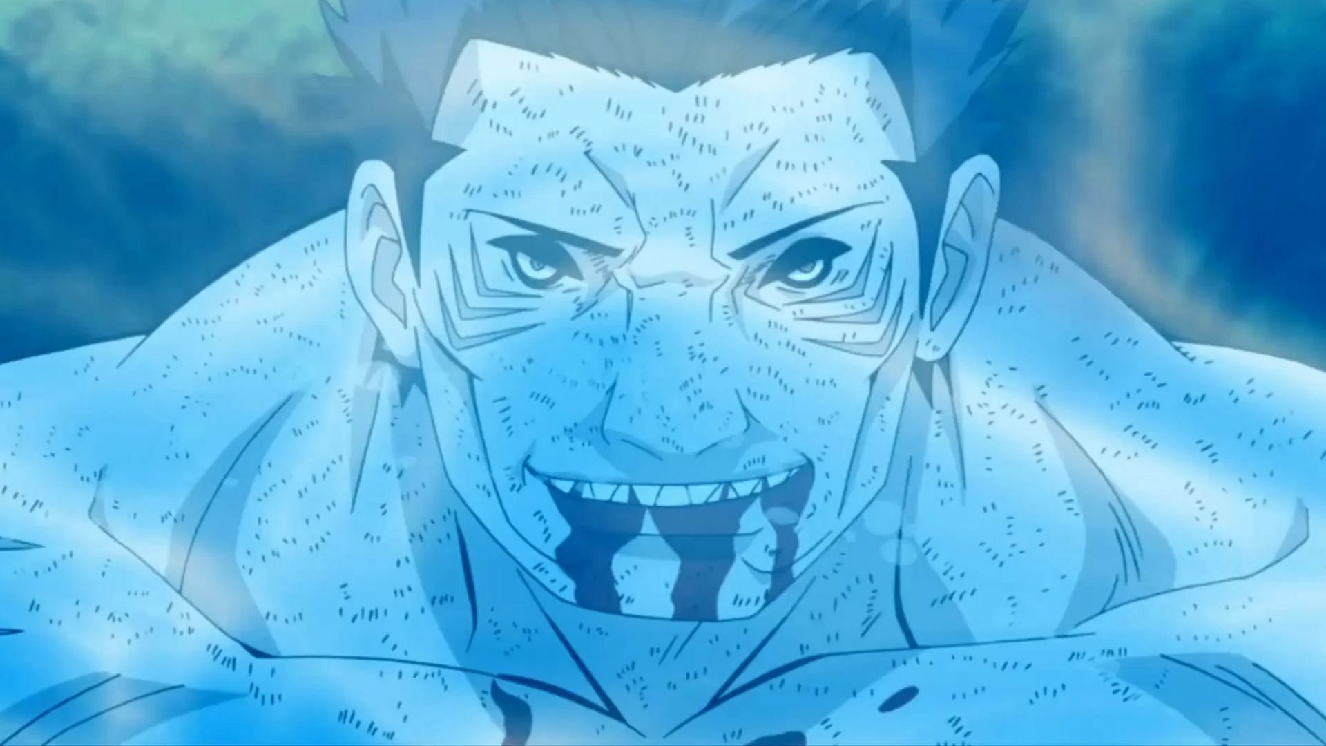 Kisame Hoshigaki in his final moments (Image via Studio Pierrot)