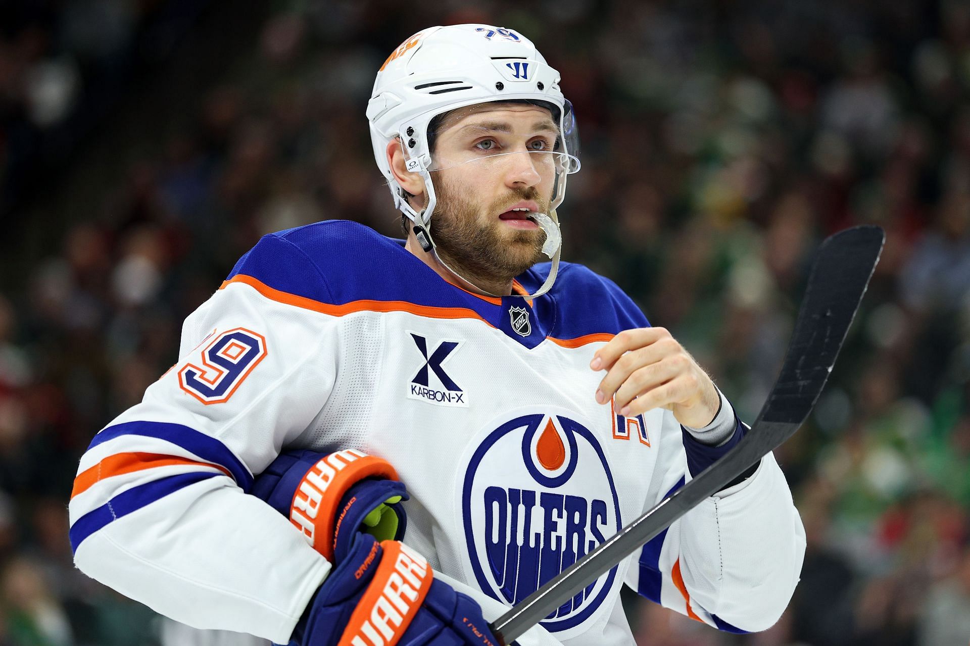 Leon Draisaitl, #29 of the Edmonton Oilers, registered a goal and an assist in the victory against Seattle Kraken. (Credits: Getty)