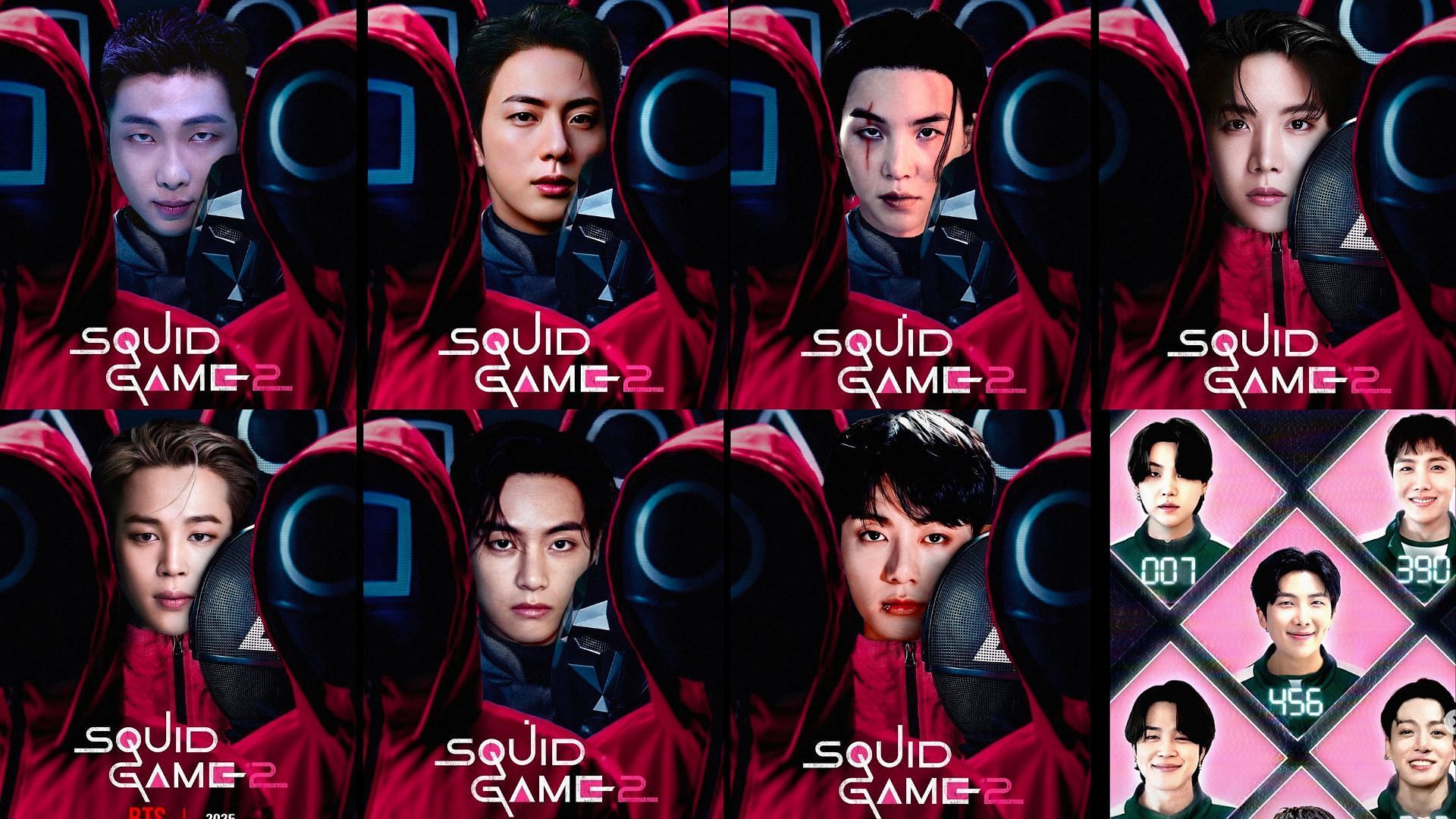 Billboard Korea posts BTS x Squid Game 2 edits. (Images via Instagram/@billboard_korea)